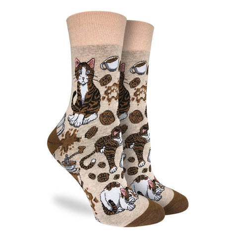 Coffee Cats Women's Crew Socks