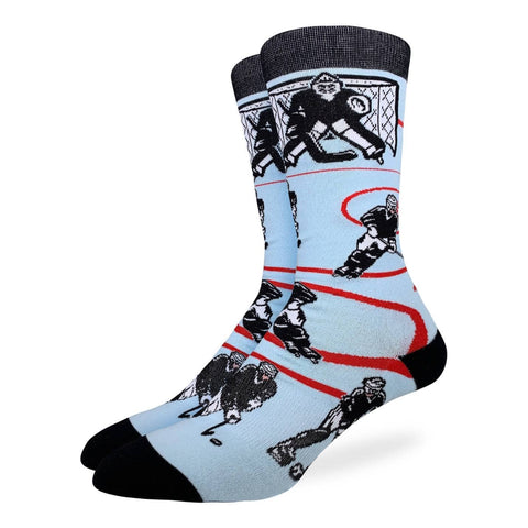 Hockey, Black & White Men's Crew Socks