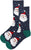 Fuzzy Santa Head Women's Crew Socks