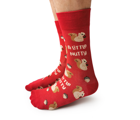 A Little Nutty Men's Crew Socks