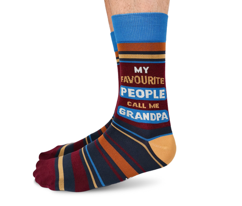 Favorite Grandpa Men's Crew Socks