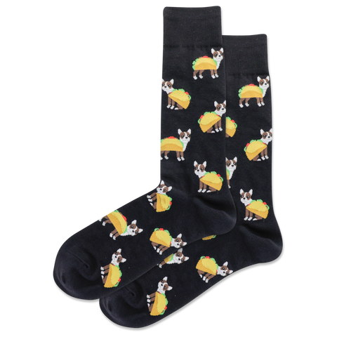 Taco Terrier Kids Crew Socks (M/L)