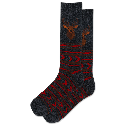 Deer Boot Socks Men's Crew Sock