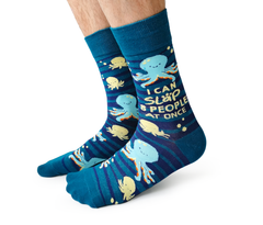 Obscene Octopus Men's Crew Socks