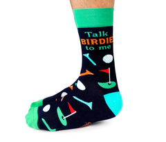 Talk Birdie to Me Men's Crew Socks