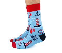 Nautical Men's Crew Socks