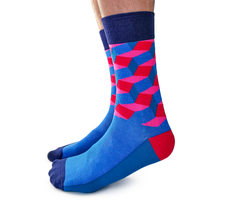 Neon City Men's Crew Socks