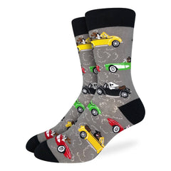 Dogs Driving Cars Men's Crew Socks