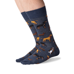 Multi Dogs Men's Crew Sock